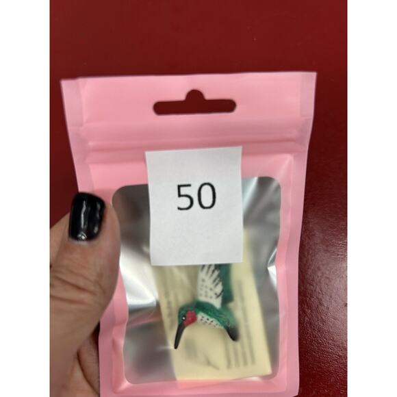 Hummingbird Handpainted Brooch Pin Vintage Artsy‎ Gift Handmade - Picture 5 of 5